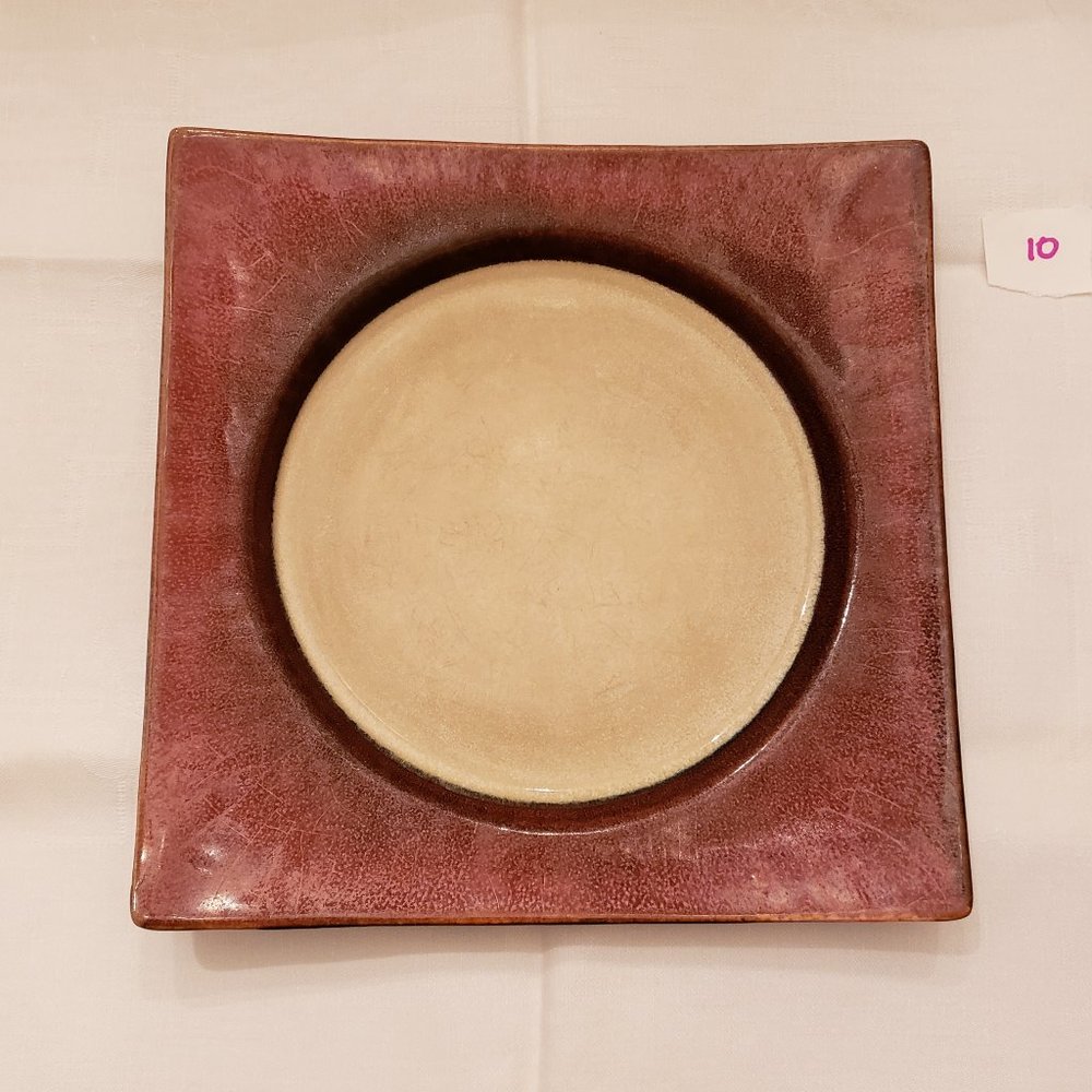 Mikasa Solstice Ruby Red Stoneware Salad Plate Very Good Preowned 10